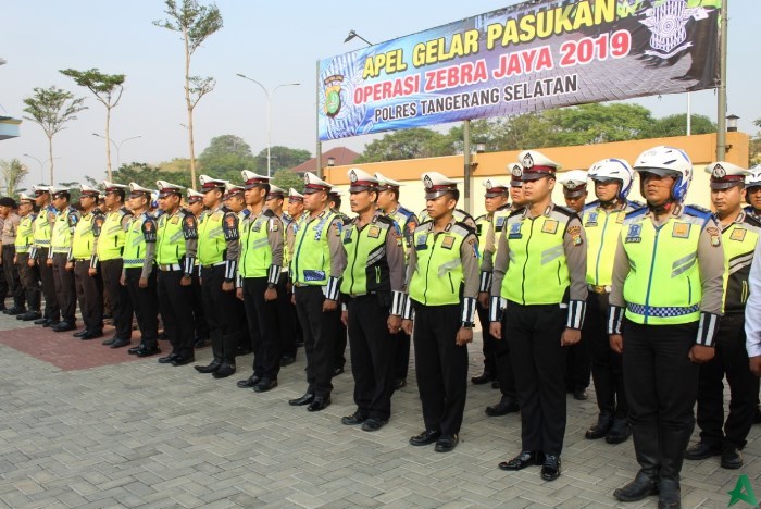 Apel pasukan operasi zebra jaya 2019 Polres Tangsel
