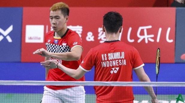 markus kevin juara ganda putra fuzou china open 2019