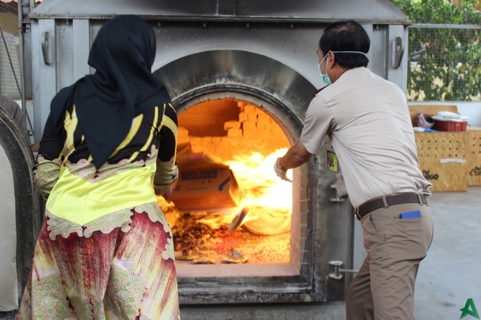 98, 4 kg Benih Jagung Asal Thailand Dimusnahkan