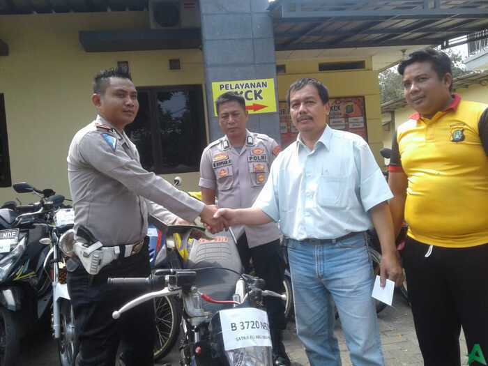 Hilang 1,5 Tahun, Sepeda Motor Milik Warga Cipayung Kembali