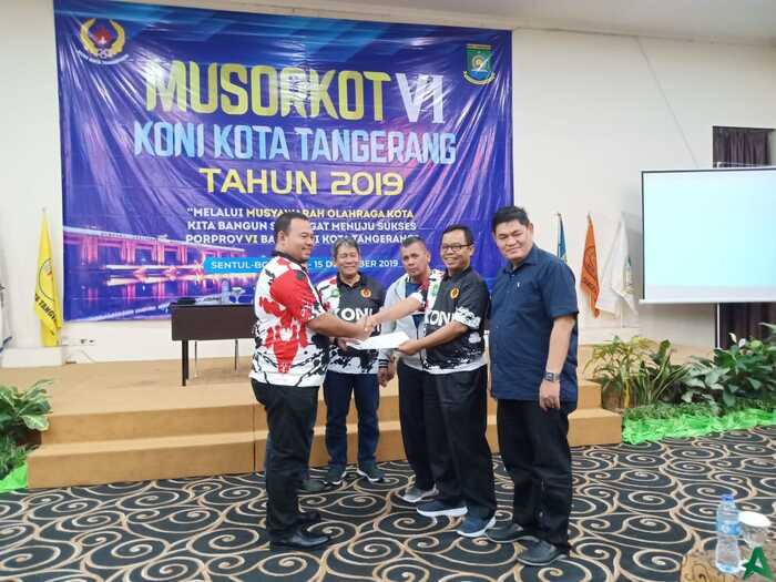 Lagi, Hadi Rusman Pimpin KONI Kota Tangerang