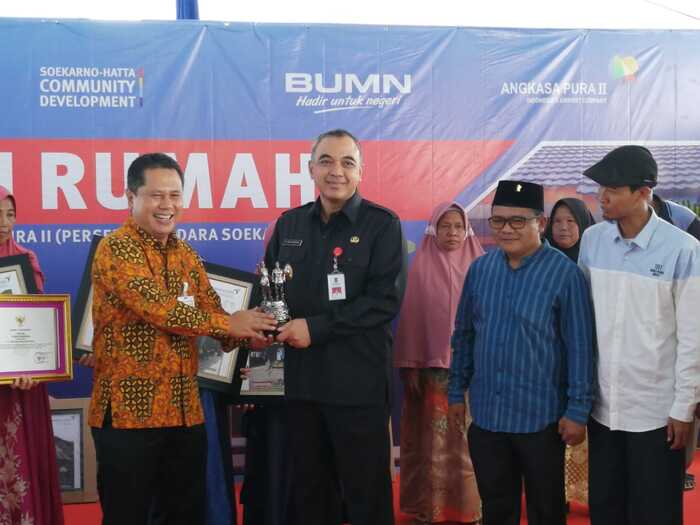 15 Unit Rumah Tak Layak Huni Disekitar Bandara Soekarno-Hatta Diperbaiki