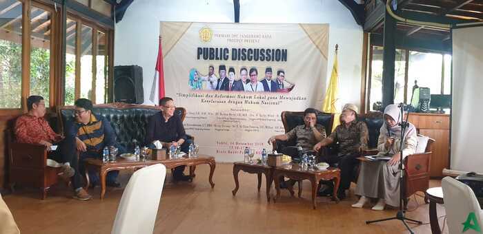 Di Depan Mahasiswa, Asda I Tangsel Jelaskan Perwal Perhubungan