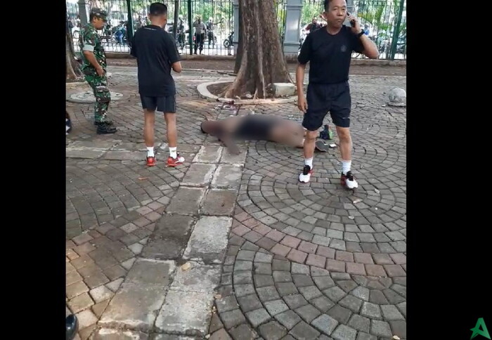 Ledakan di Monas dari Granat Asap