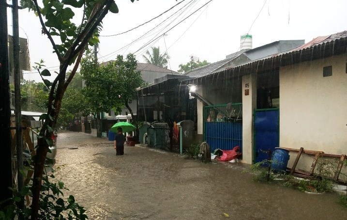 Banjir di Perumahan Pondok Pakulonan