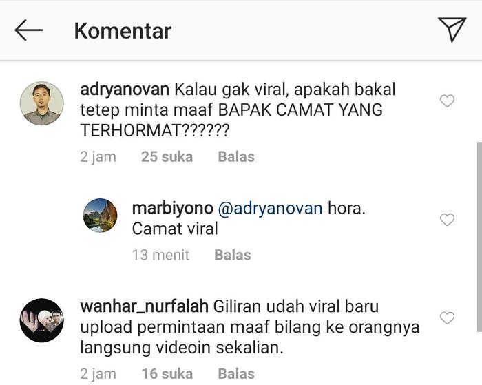 Netizen: Camat Ciledug Copot