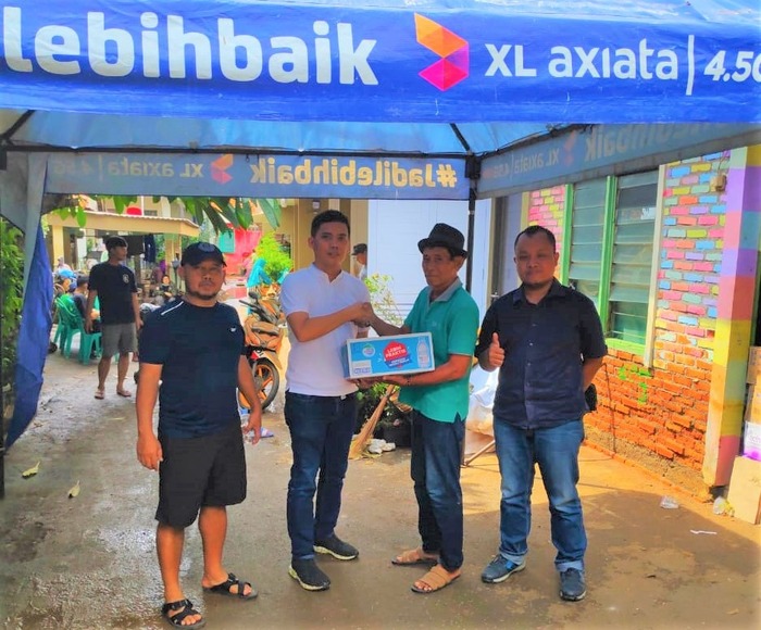XL Axiata Dirikan Posko Banjir di Perumahan Ciledug Indah