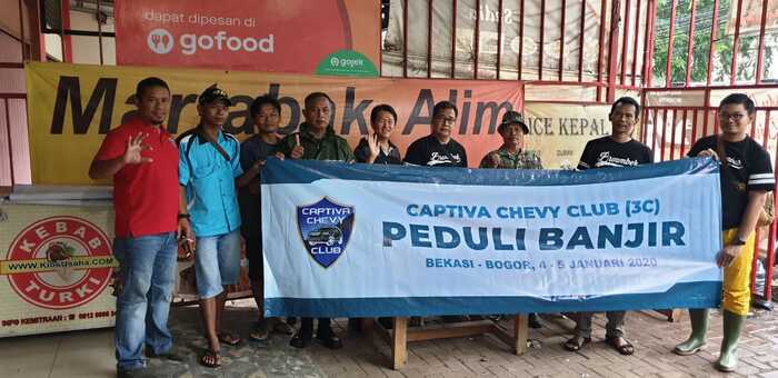 Komunitas Otomotif Captiva Chevy Club Peduli Korban Banjir