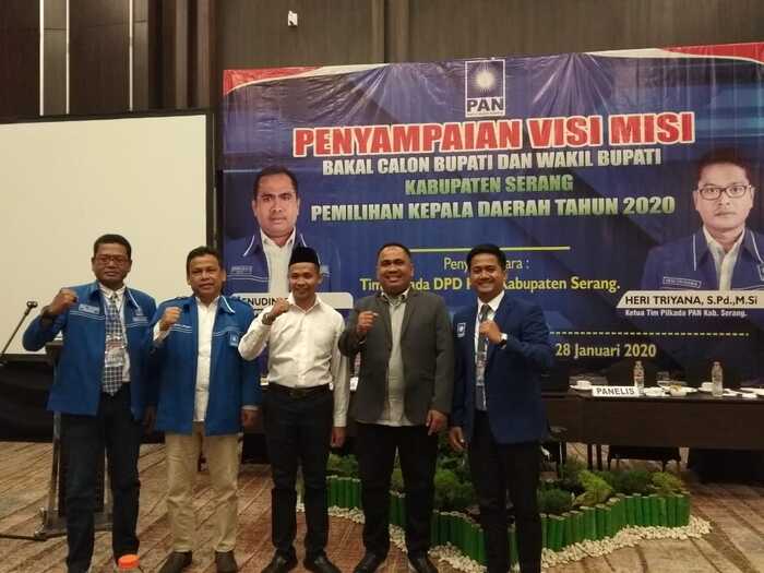 Pemaparan Visi Misi di PAN, Bacabup Serang Sindir Petahana