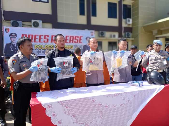 Kelompok Curanmor Bersenpi Diringkus Polres Serang