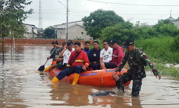 Banjir Kembali Rendam Pemukiman di Kota Tangerang