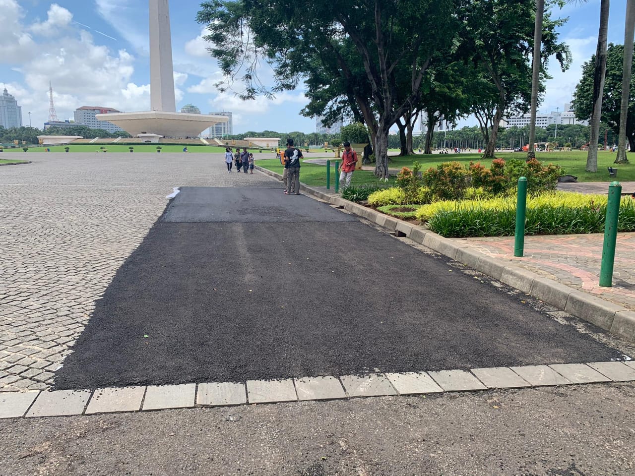Silang Monas Diaspal untuk Uji Coba Sirkuit Formula E