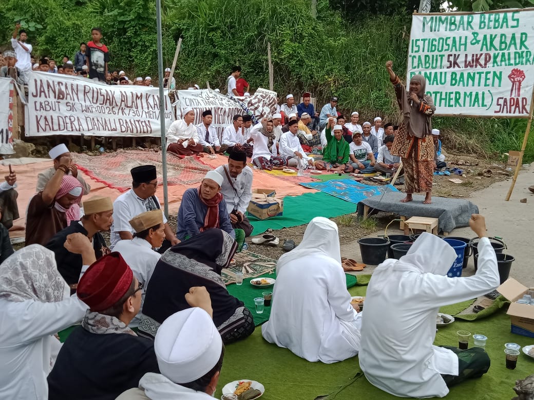 Warga Terus Suarakan Penolakan Pembangunan Geothermal di Serang