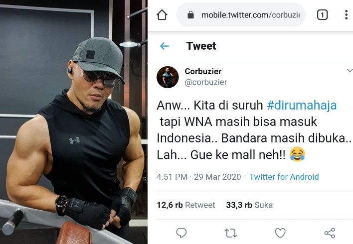 Pemerintah Masih Buka Bandara Untuk WNA, Deddy Corbuzier : Gue Ke Mall Neh
