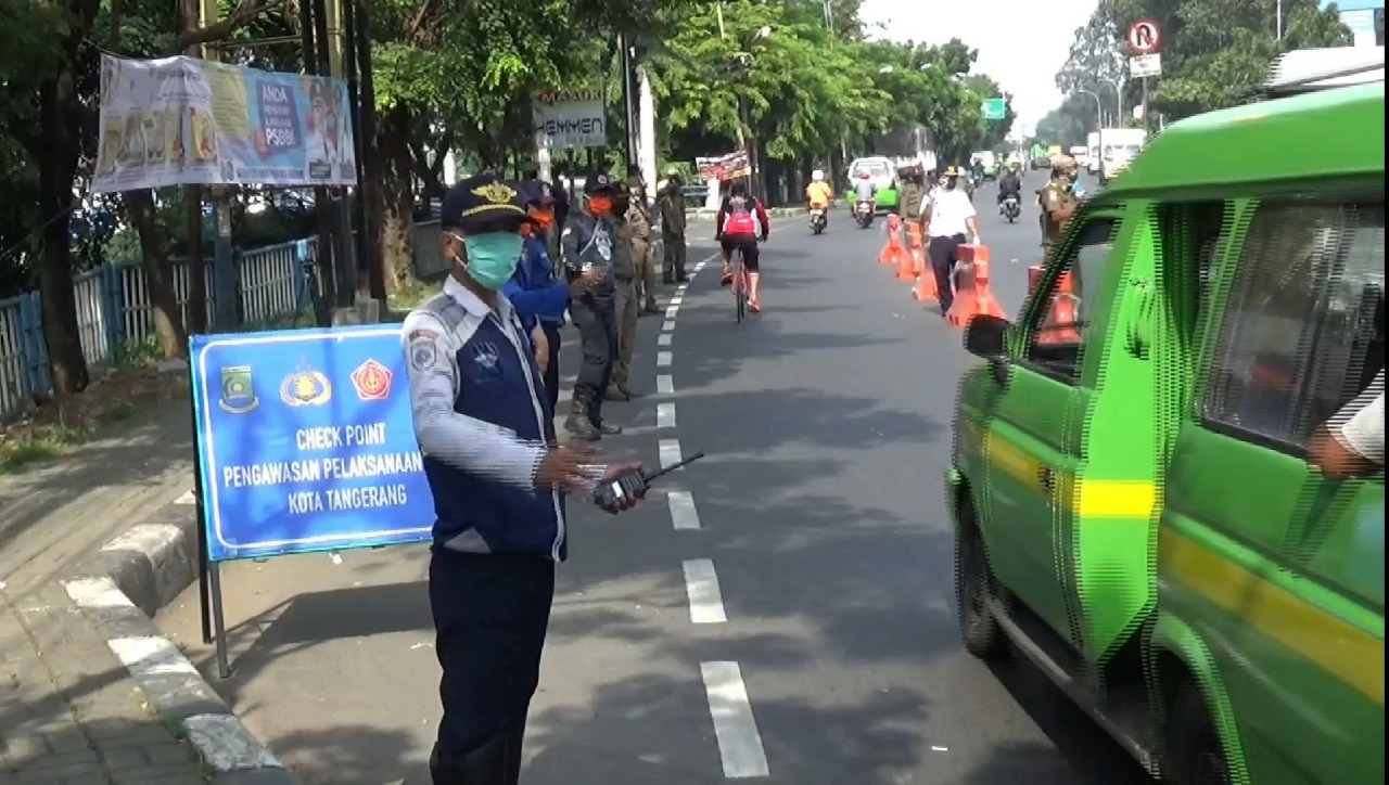 Polrestro Tangerang Catat Ribuan Pelanggar PSBB