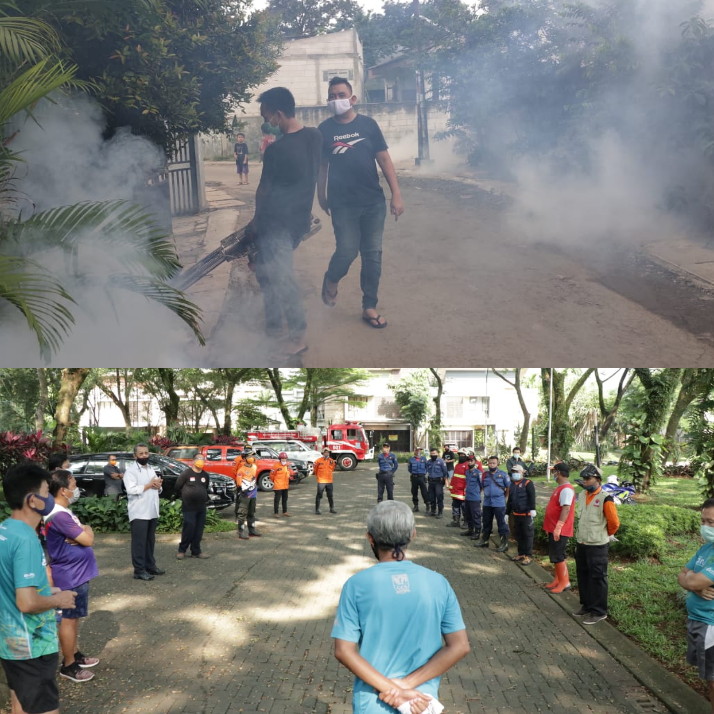 Fogging di Perumahan Mewah Difasilitasi Pemkot Tangsel, Warga Kampung Semprot Swadaya