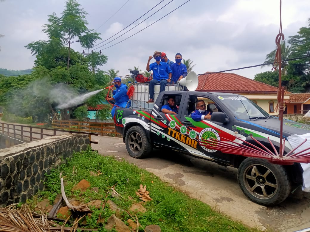 Tujuh Kampung di Kabupaten Serang Disemprot Disinfektan