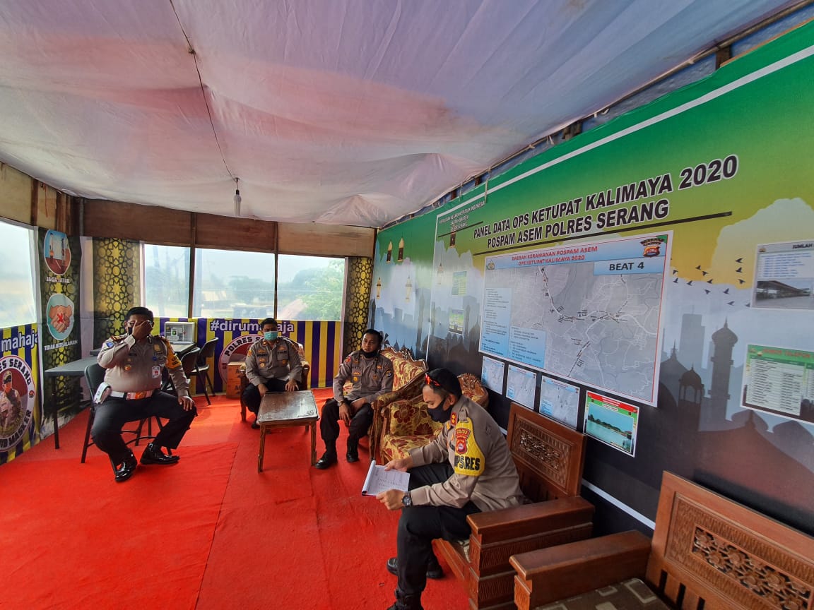 Pantau Cek Poin, Begini Pesan Kapolres Serang