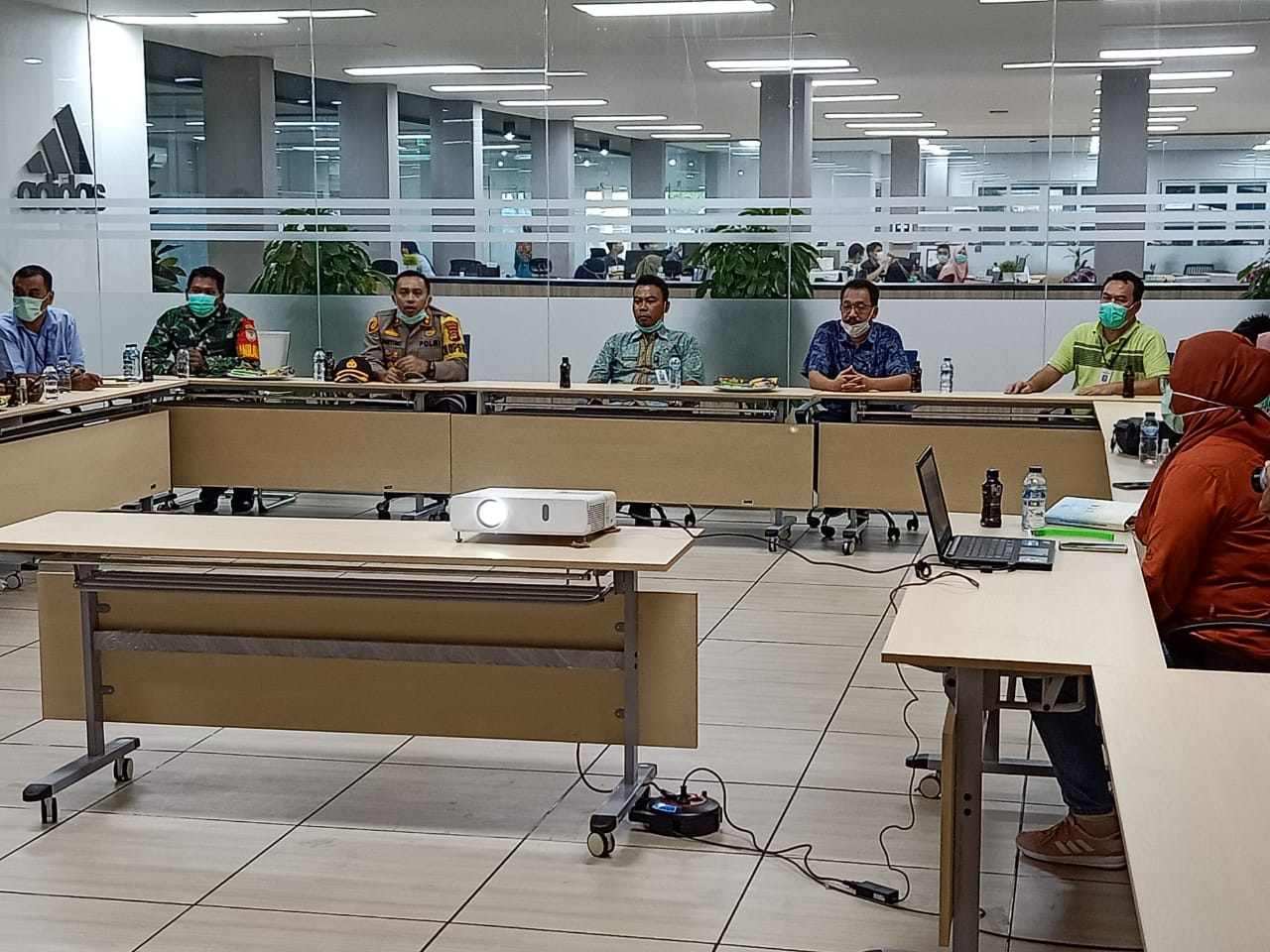 Cegah Wabah Corona, Kawasan Industri di Serang Disisir Polres Serang