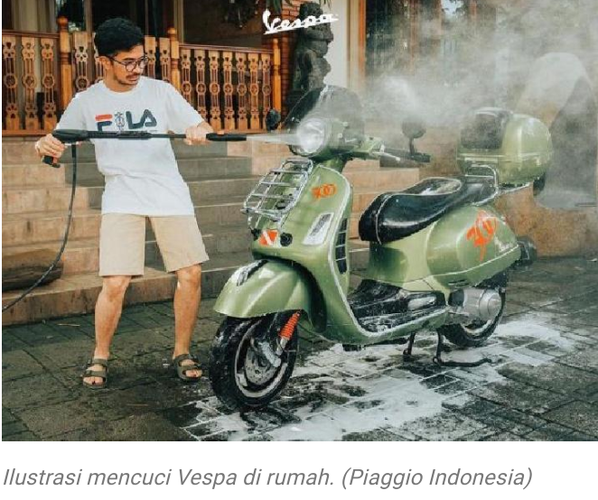 Enam Tips Merawat Vespa saat Tidak di Pakai