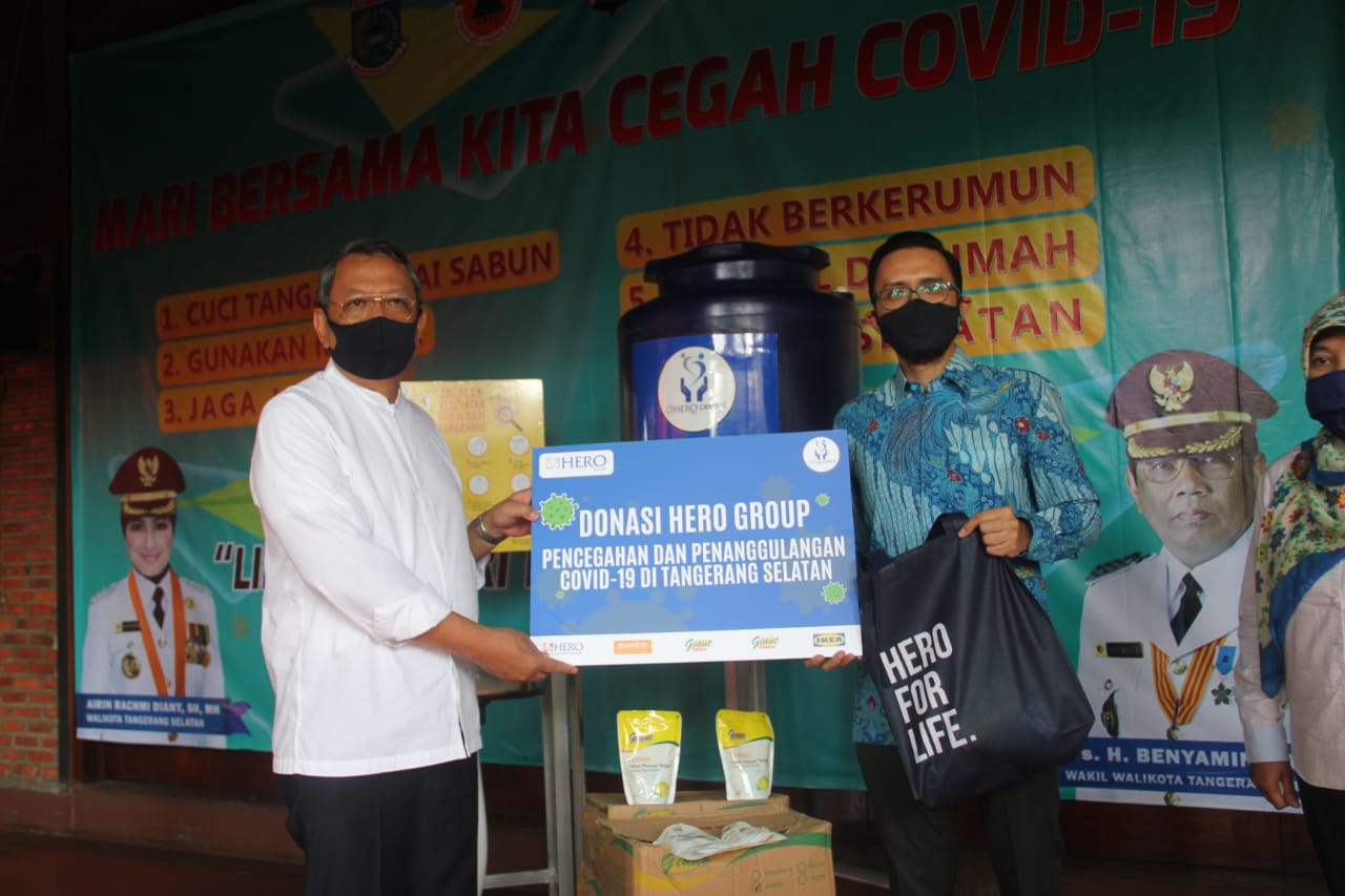 Pemkot Tangsel Dapat Bantuan Penanganan Covid-19 dari Perusahaan Retail