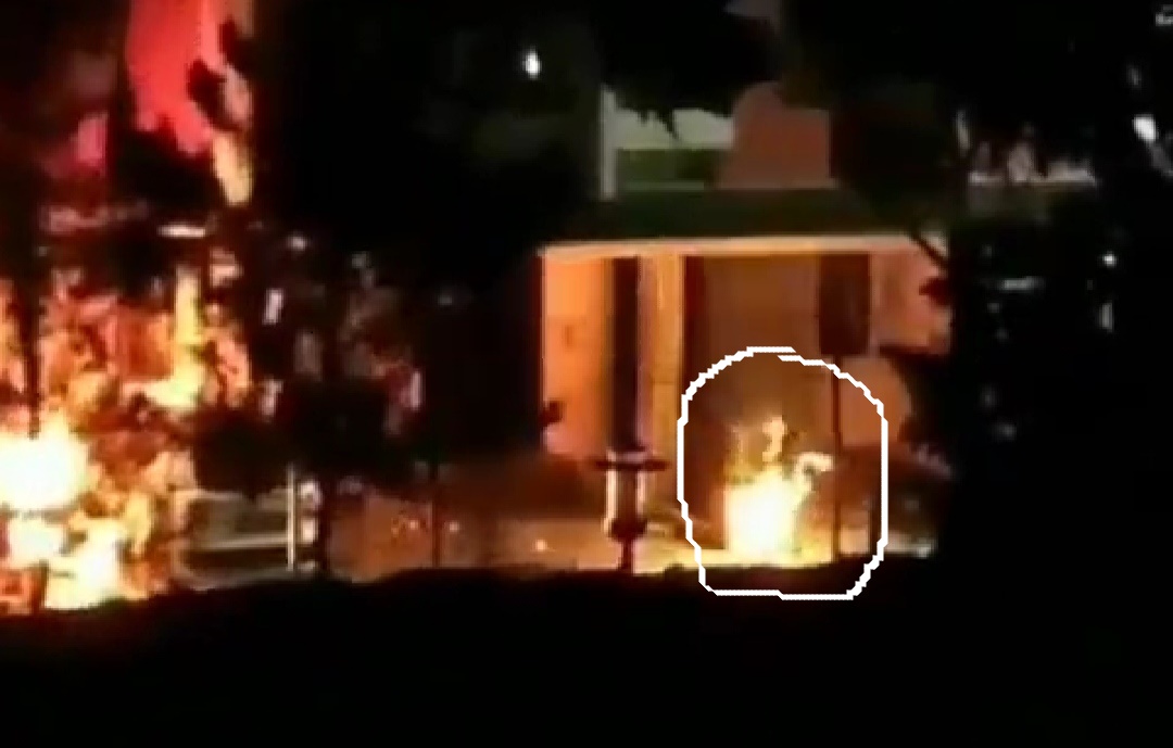 Viral Video Warga Terbakar Saat Kebakaran