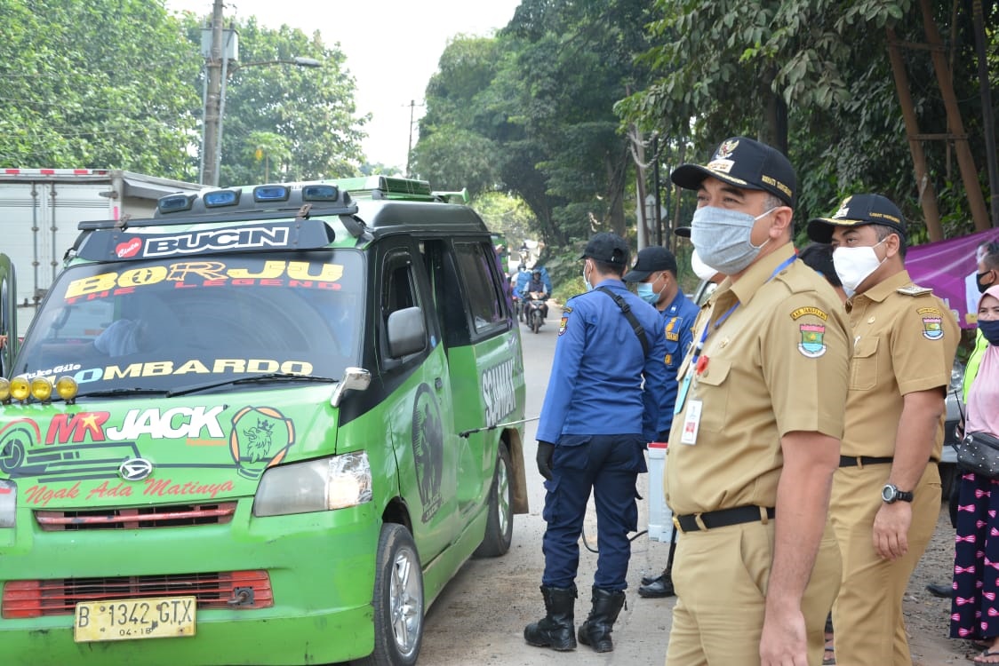Pelanggar PSBB di Hari Ketiga di Kabupaten Tangerang Menurun
