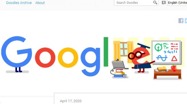Tampilan Google Berlatar Tumpukan Buku dan Rumus, Kenapa?
