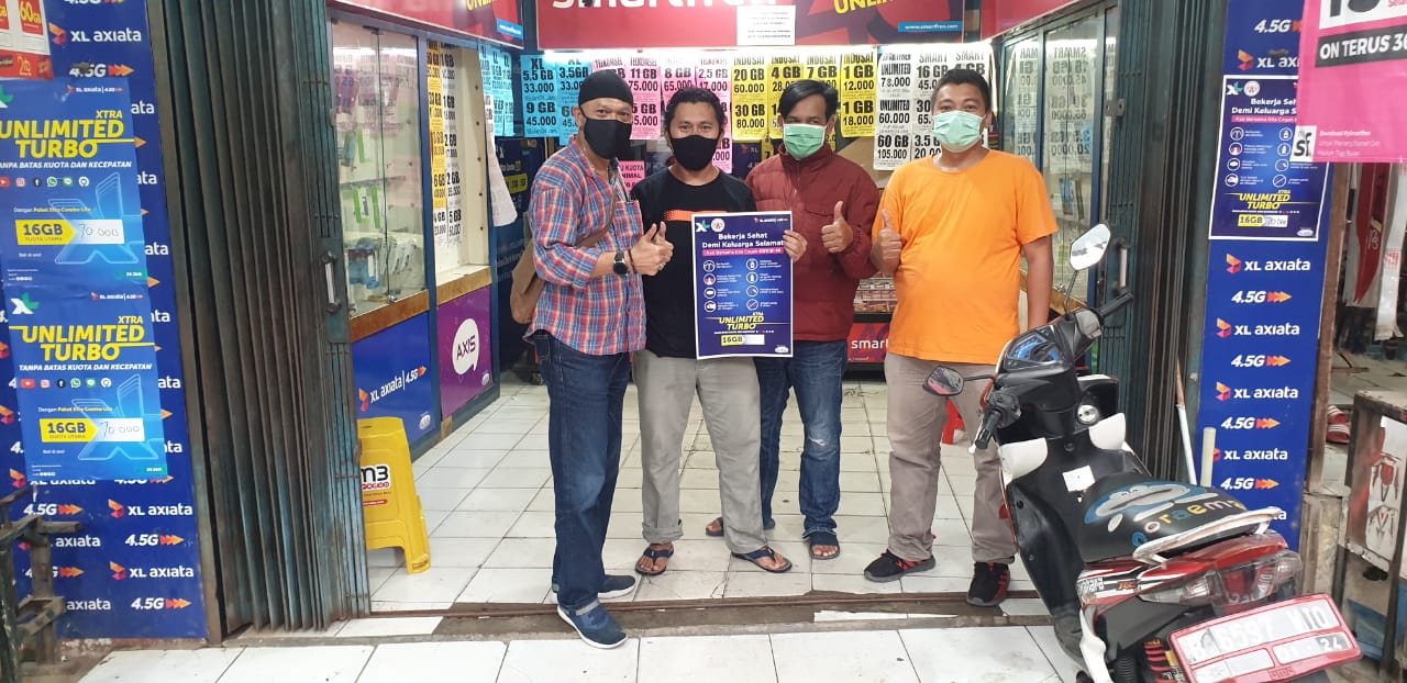 XL Axiata dan KNCI Tempel Panduan di 30 Ribu Konter Pulsa