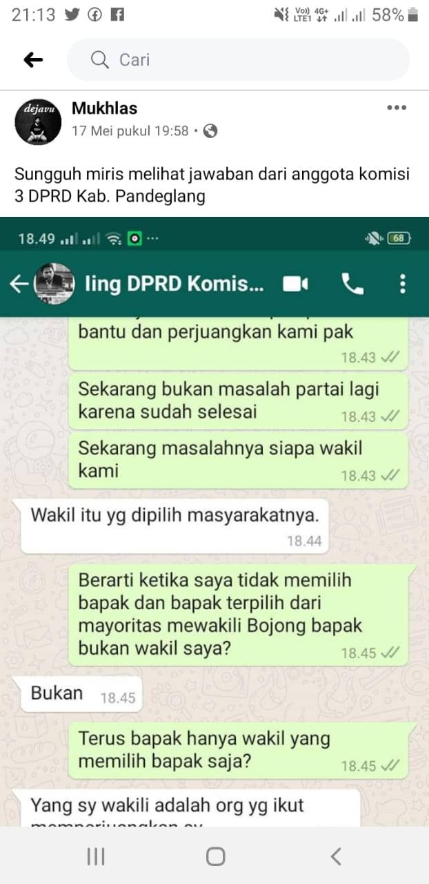 Aspirasi Warga Diacuhkan Anggota DPRD Karena Tak Pilih saat Pileg