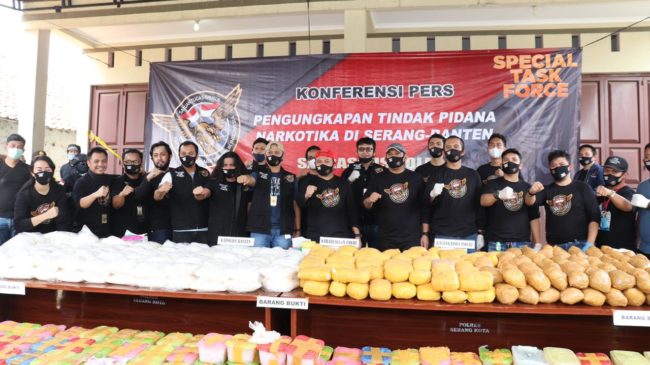 Gudang Narkoba di Kota Serang Digrebek, 821 Kg Sabu Disita