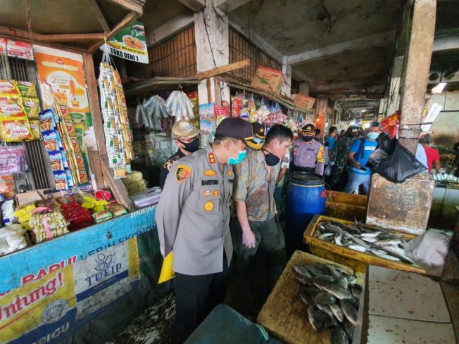 Jelang New Normal, Kapolres Serang Cek Kesiapan Pasar Tradisional