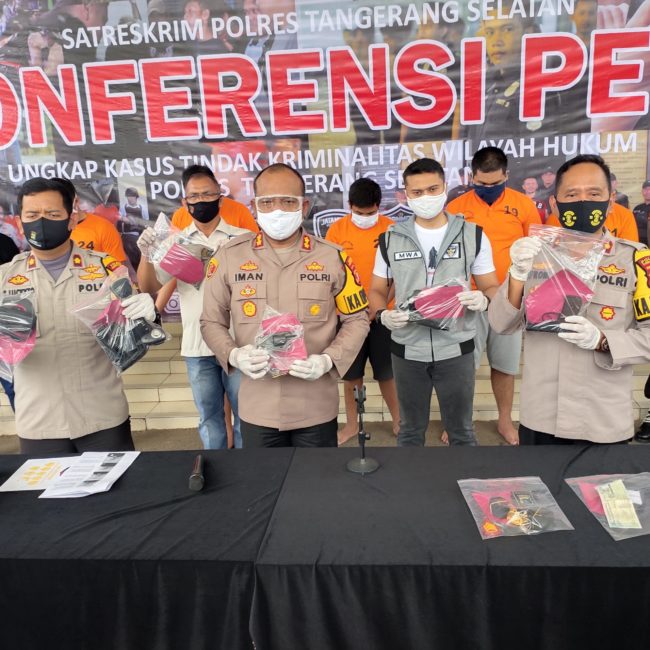 Lima Polisi Kaleng-Kalengan Dibekuk Polres Tangsel