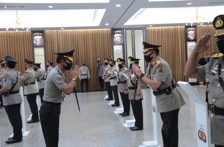 Kapolri Jendral Polisi Idham Azis, Pimpin Sertijab Kapolda Banten