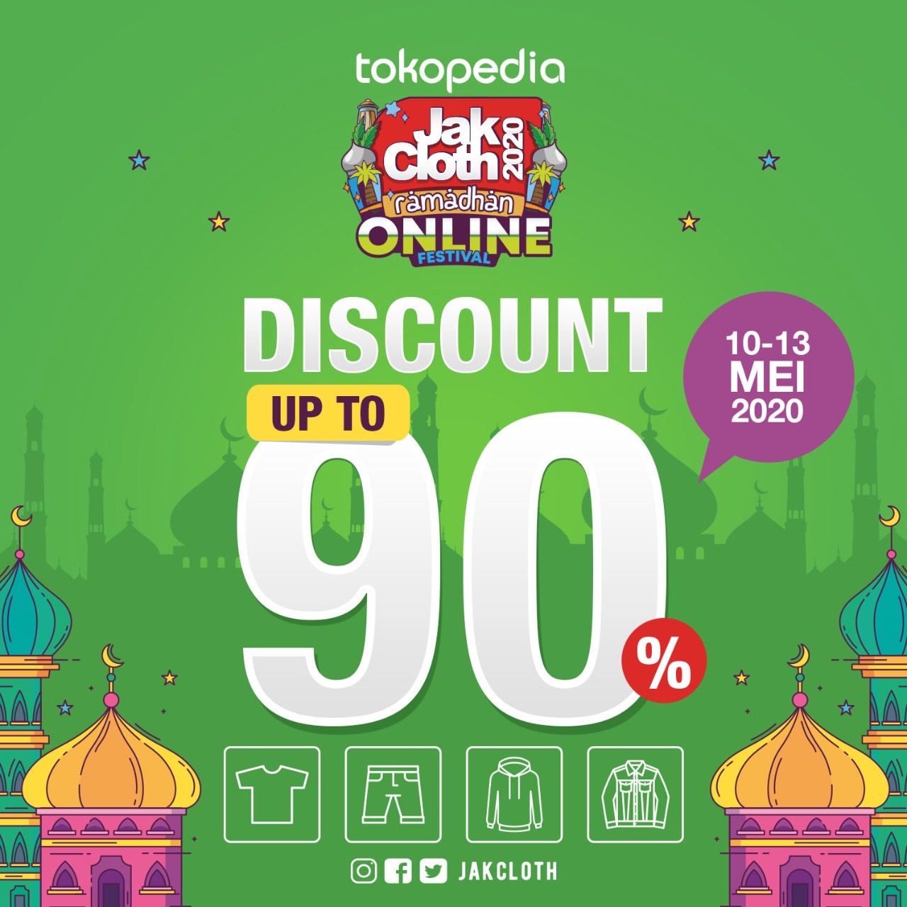 Jakcloth Ramadhan Online, Diskon Hingga 80 Persen dan Bebas Ongkir