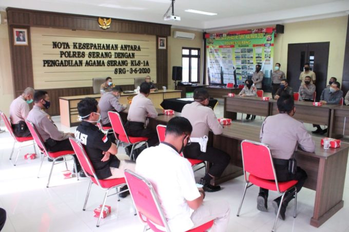 MoU Dengan PNA, Kapolres Serang : Perkawinan dan Perceraian Anggota Polri Harus Sesuai Norma agama