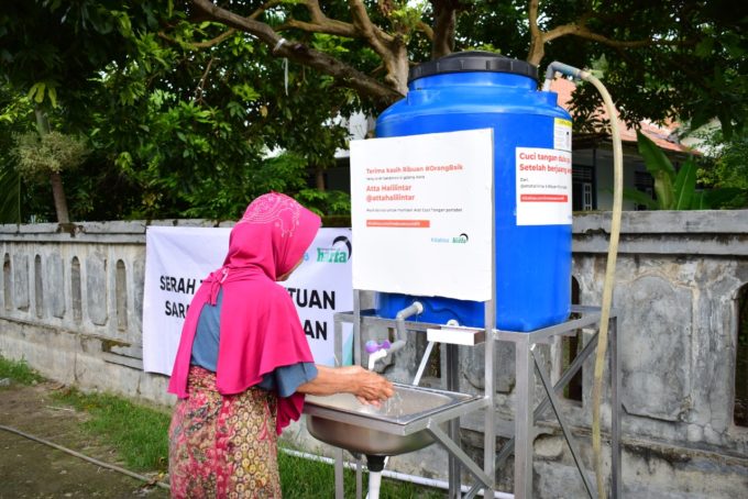Putus Mata Rantai Penyebaran Covid 19, LAZ Harfa Fasilitasi 30 Sarana Cuci Tangan