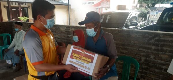 Rangkaian Hut Bhayangkara ke 74, Polres Gelar Fun Bike dan Bagi sembako