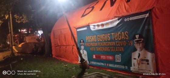Posko Gugus Tugas Covid-19 Tangsel Dikosongkan