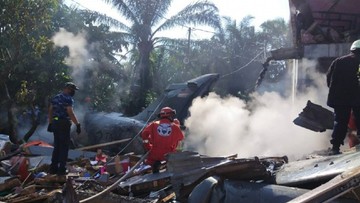 Pesawat TNI AU Jatuh di Kampar, Riau
