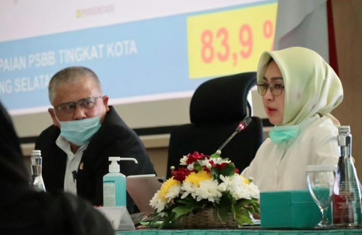 Airin Laporkan Penanganan Covid 19