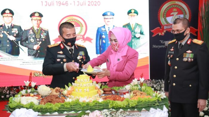 Peringati Hari Bhayangkara ke 74, Polda Banten Gelar Tasyakuran Sederhana