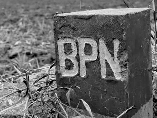 gambar patok bpn ilustrasi