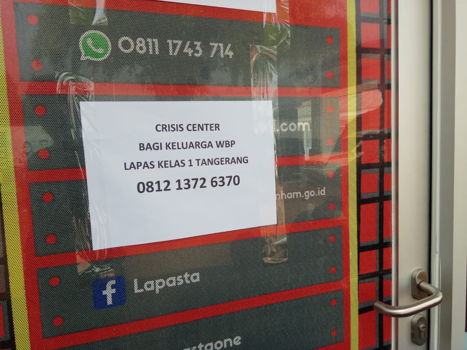 lapas kelas 1 tangerang buka, krisis center dan hotline di 0813 83557758 bagi keluarga korban romi